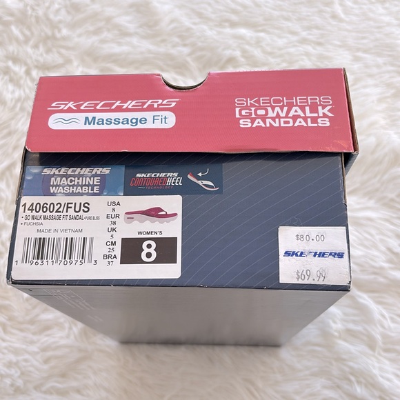 🤍New! Skechers Go Walk Massage Fit Sandals - Picture 10 of 10